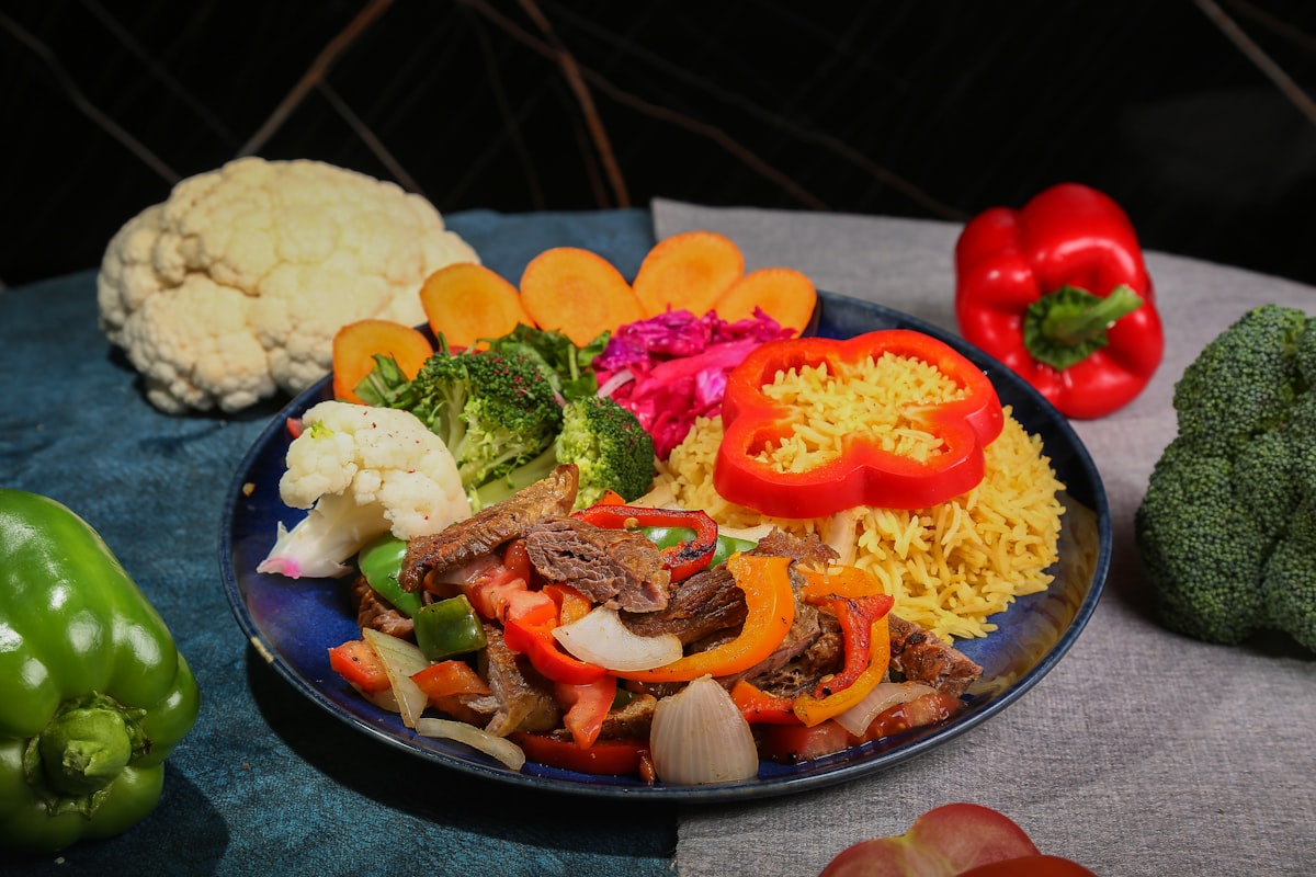 Healthy nutrition and balanced meal preparation